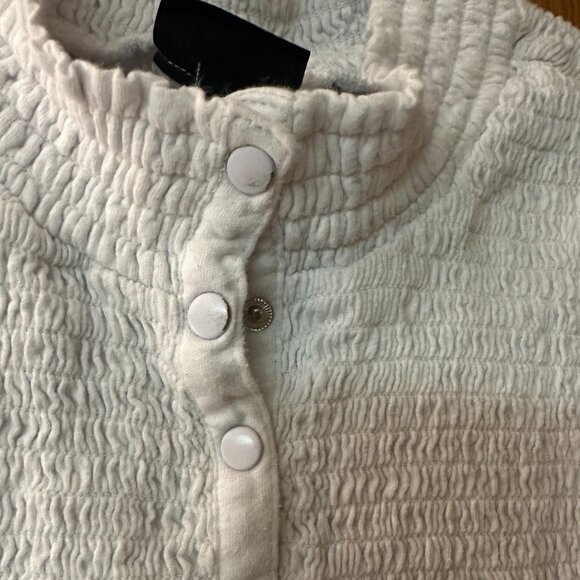 White Torrid Shirt Tank Top Style Buttons down a little ways - Picture 1 of 6
